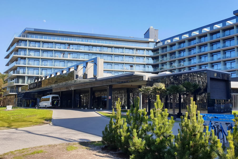 Ansicht des Hotels Hamilton in Swinemünde